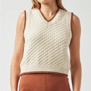 NWT Demy by Demylee Minnie Vest in Natural and Brown